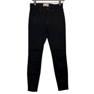 Everlane Women's Size 28 Regular Black Skinny Mid Rise Stretch Zip/Fly Closure